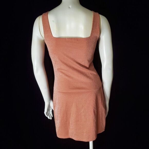 NWT Forever 21 Rose Pink Sparkly Knit Dress (S) - Picture 4 of 5